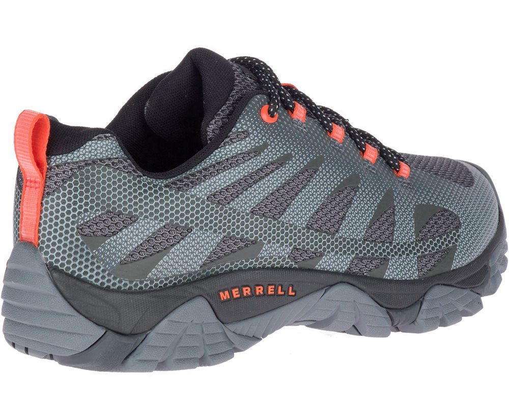 Merrell Hiking Shoes Grey - Moab Edge 2 Wide Width - Mens 64UFATMLK